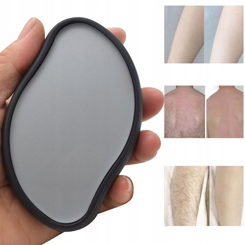 EPILATOR PAINLESS HAIR REMOVAL EXFOLIATING CRYSTAL GOLD HAND Packaging status original