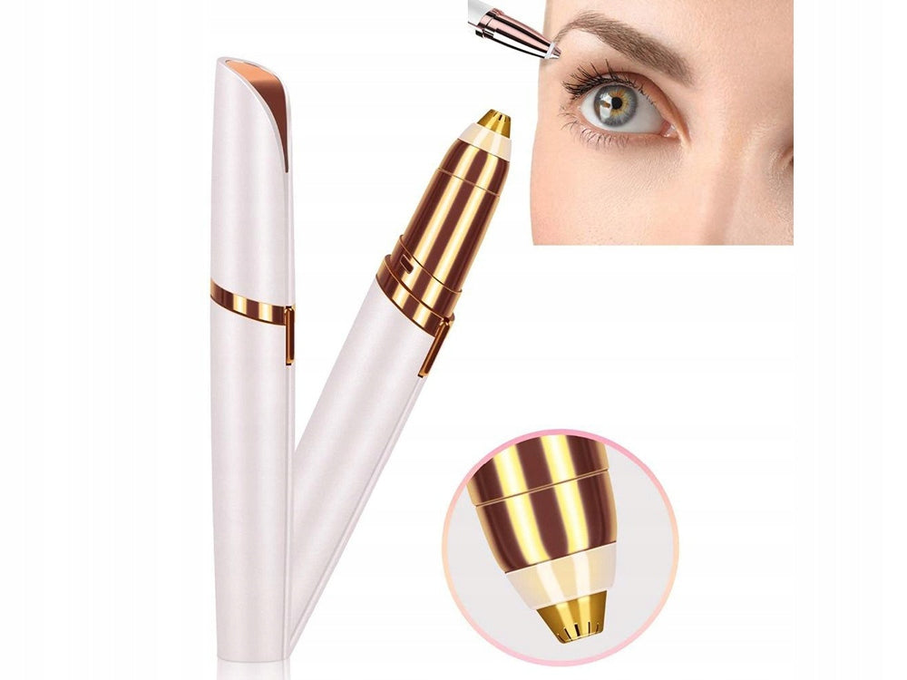 EPILATOR TRIMMER EYEBROW AND FACE TRIMMER FLAWLESS BROWS USB LED LIGHT Medical device no