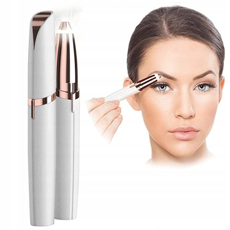 EPILATOR TRIMMER EYEBROW AND FACE TRIMMER FLAWLESS BROWS USB LED LIGHT Packaging status original