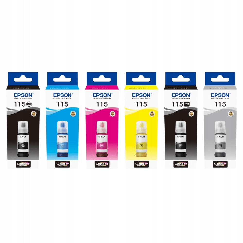 EPSON 115 L8160 L8180 ink set of 6 inks