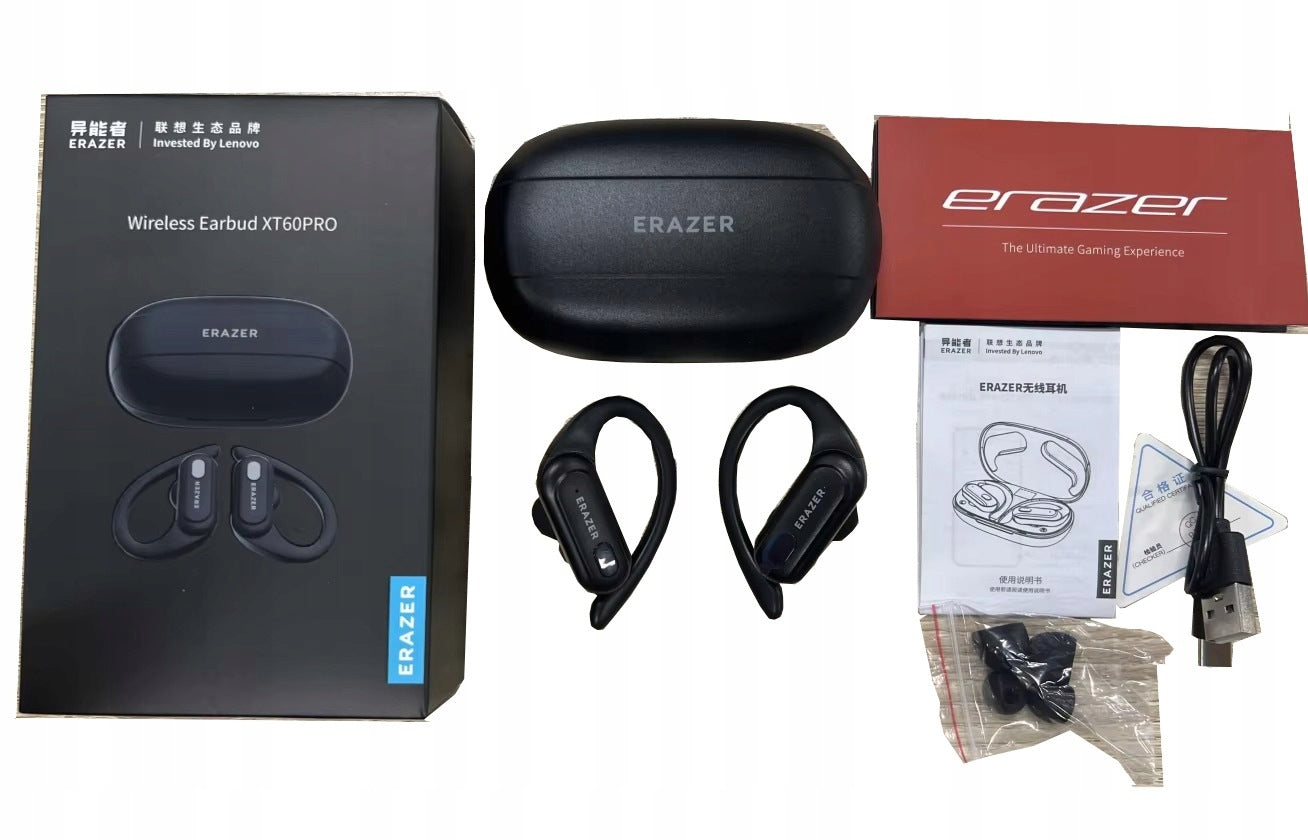 ERAZER XT60 TWS Bluetooth 5.3 Headphones with Charging Case Packaging status original