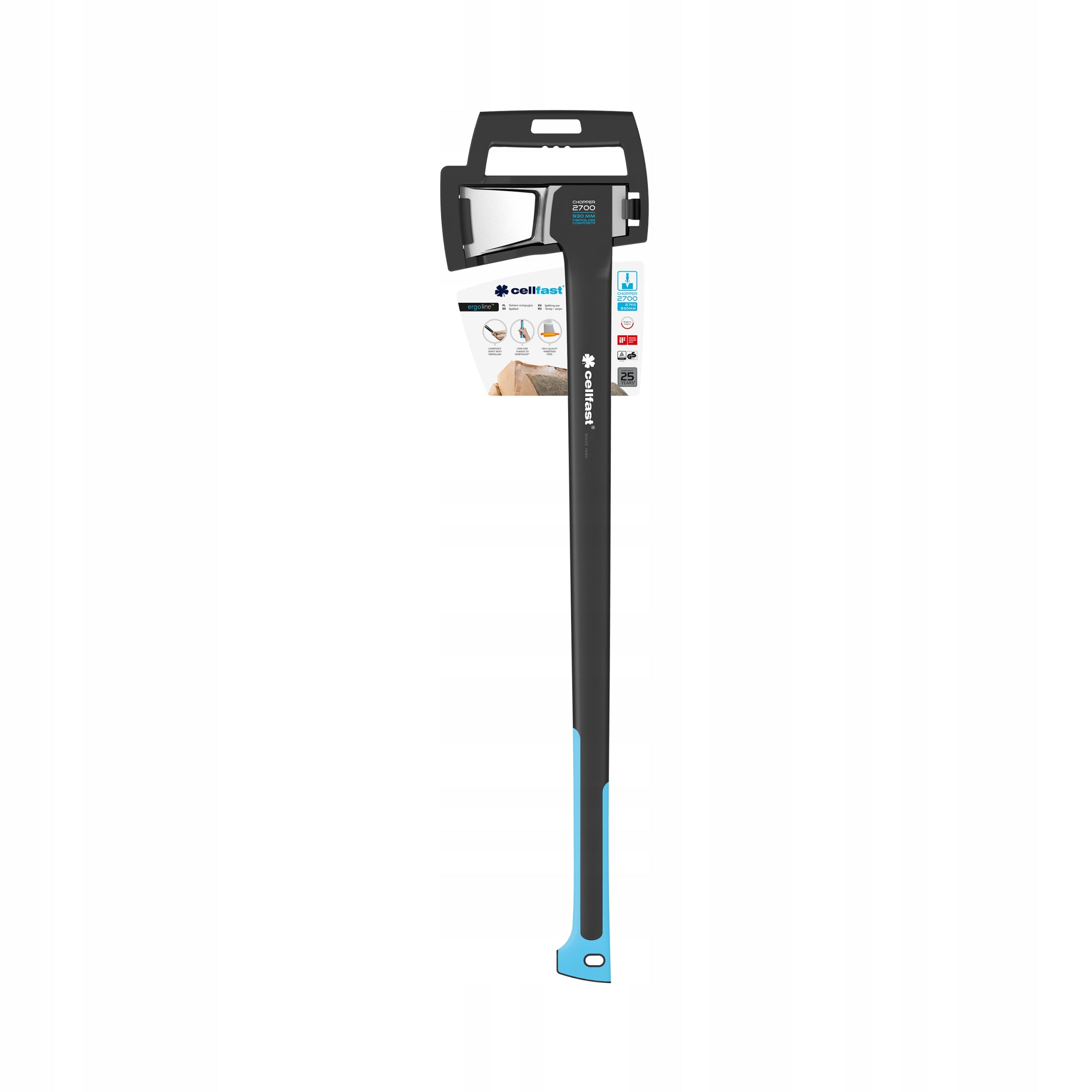 ERGO SPLITTING AXE C2700 2,7Kg 930MM FOR SPLITTING WEDGE TRUNKS Brand no brand