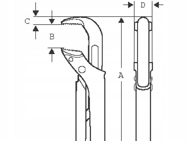 ERGO pipe wrench type Swede, up to 1.1/2" Bahco [142] Manufacturer code 142