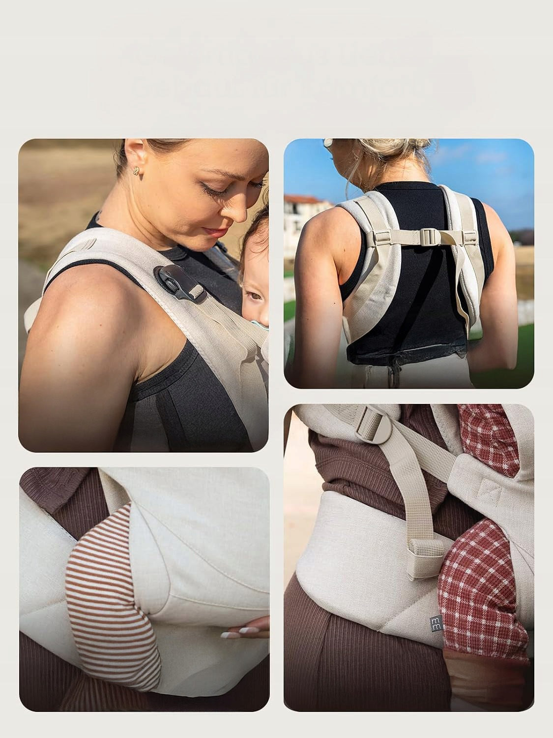 ERGONOMIC CARRIER FOR NEWBORN CHILDREN POSITION M 3-18kg GROWNSY Packaging status original