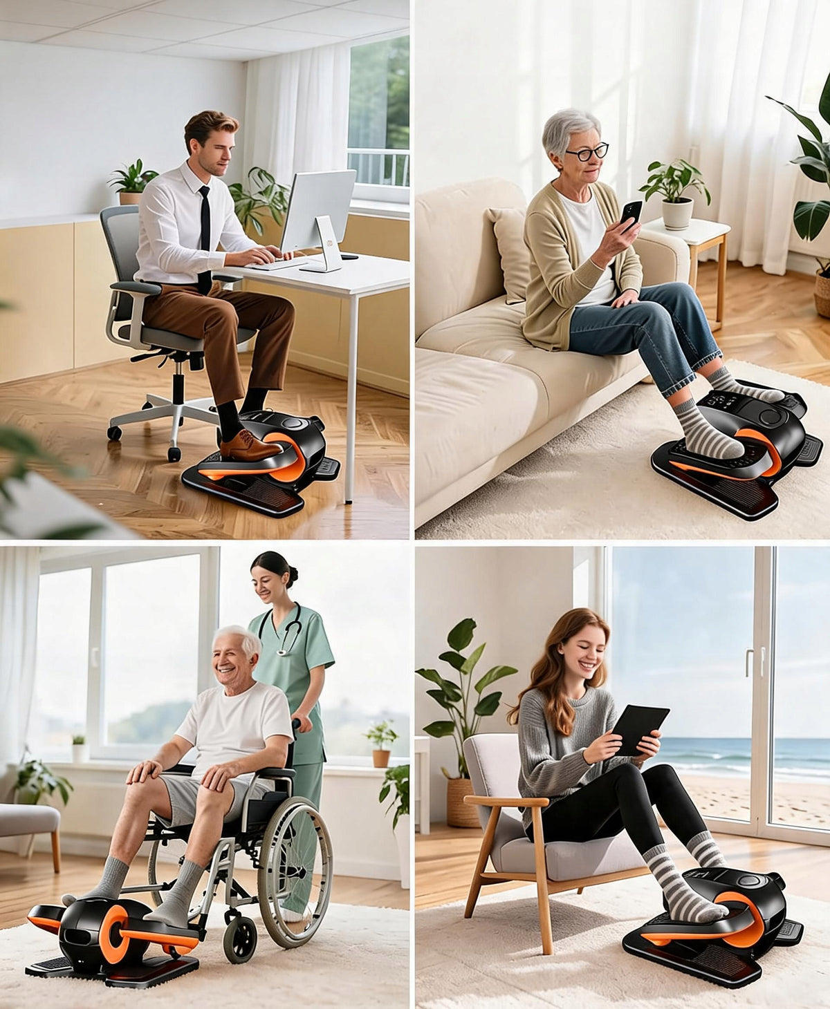ERGONOMIC MINI ELECTRIC ELLIPTICAL CROSS TRAINER 50W 12 LEVELS AUTO SILENT MODE Brand no brand