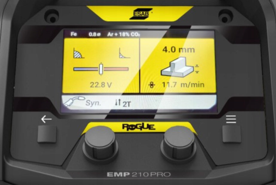 ESAB Migomat 200A Rogue EMP 210 PRO MIG MAG MMA Welder 230V SET OF 4 Welding methods MIG/MAG MMA