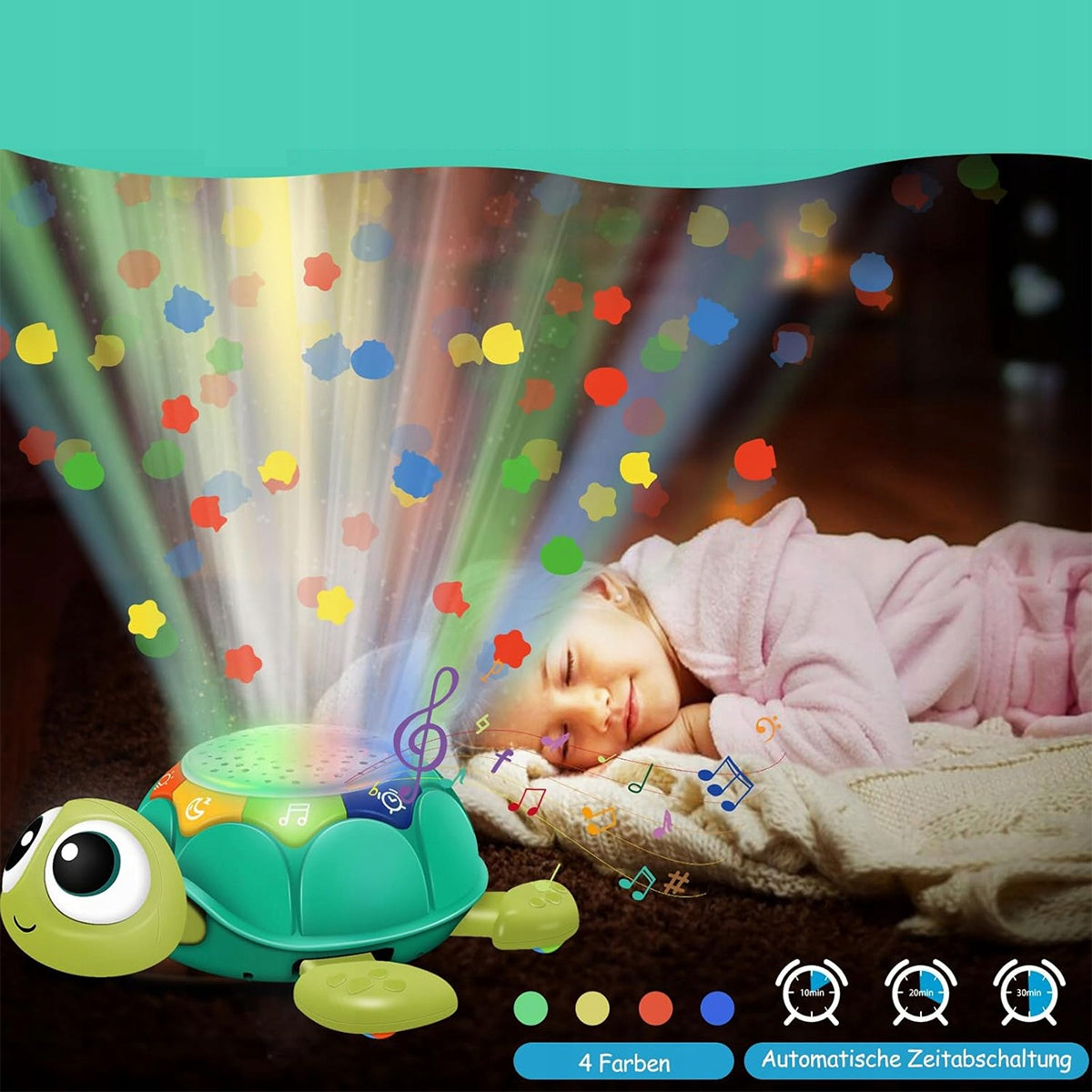 ESCAPING CRAWLING turtle INTERACTIVE TOY WALKING MUSIC AND PROJECTION Packaging status original
