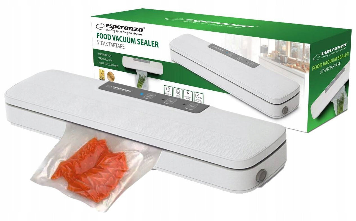 ESPERANZA VACUUM WELDING MACHINE FOR FOOD STEAK TARTARE WHITE 107W