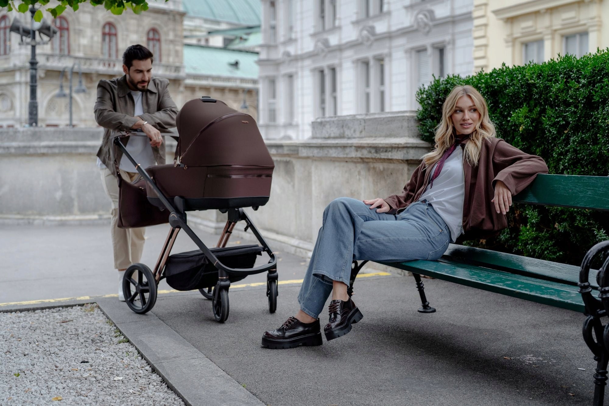 ESPIRO 2IN1 STROLLER MILOO 308 MULTIFUNCTIONAL FOR BABY FRONT-BACK GONDOLA Manufacturer code MILOO 2.0 308 EXCELLENT CHOCOLATE