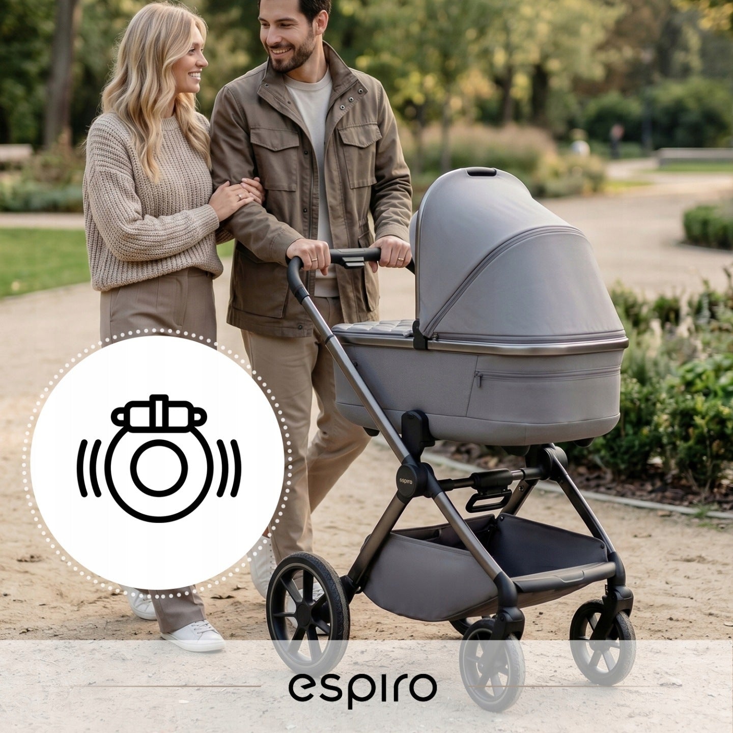 ESPIRO CLODI BABY STROLLER 2in1 SET XL ADAPTERS ACCESSORIES STYLISH BEIGE Manufacturer code 09 stylish beige