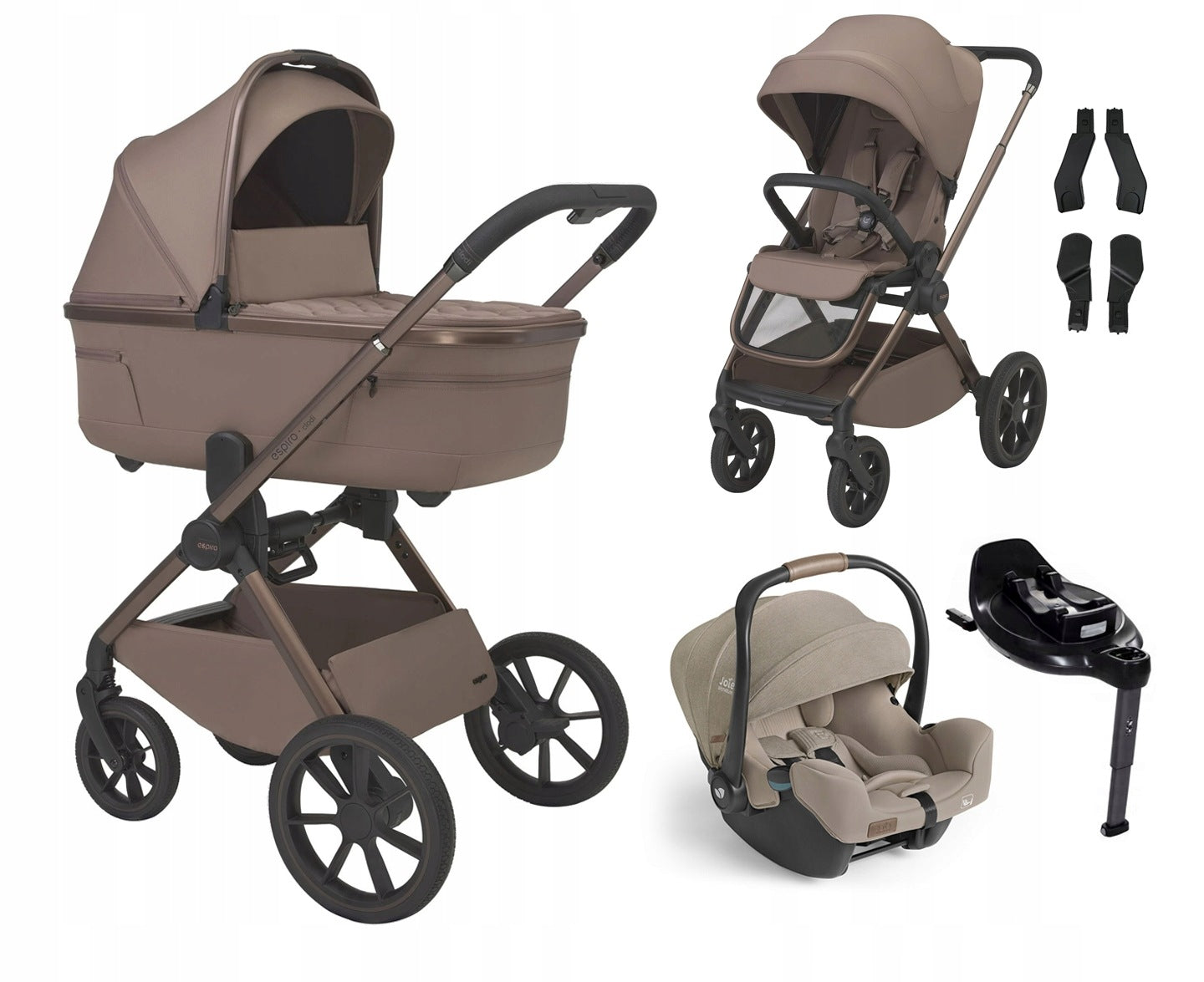 ESPIRO CLODI trolley 4in1 JOIE I-STARTER + BASE ENCOREY / 08 FASHIONABLE BROWN