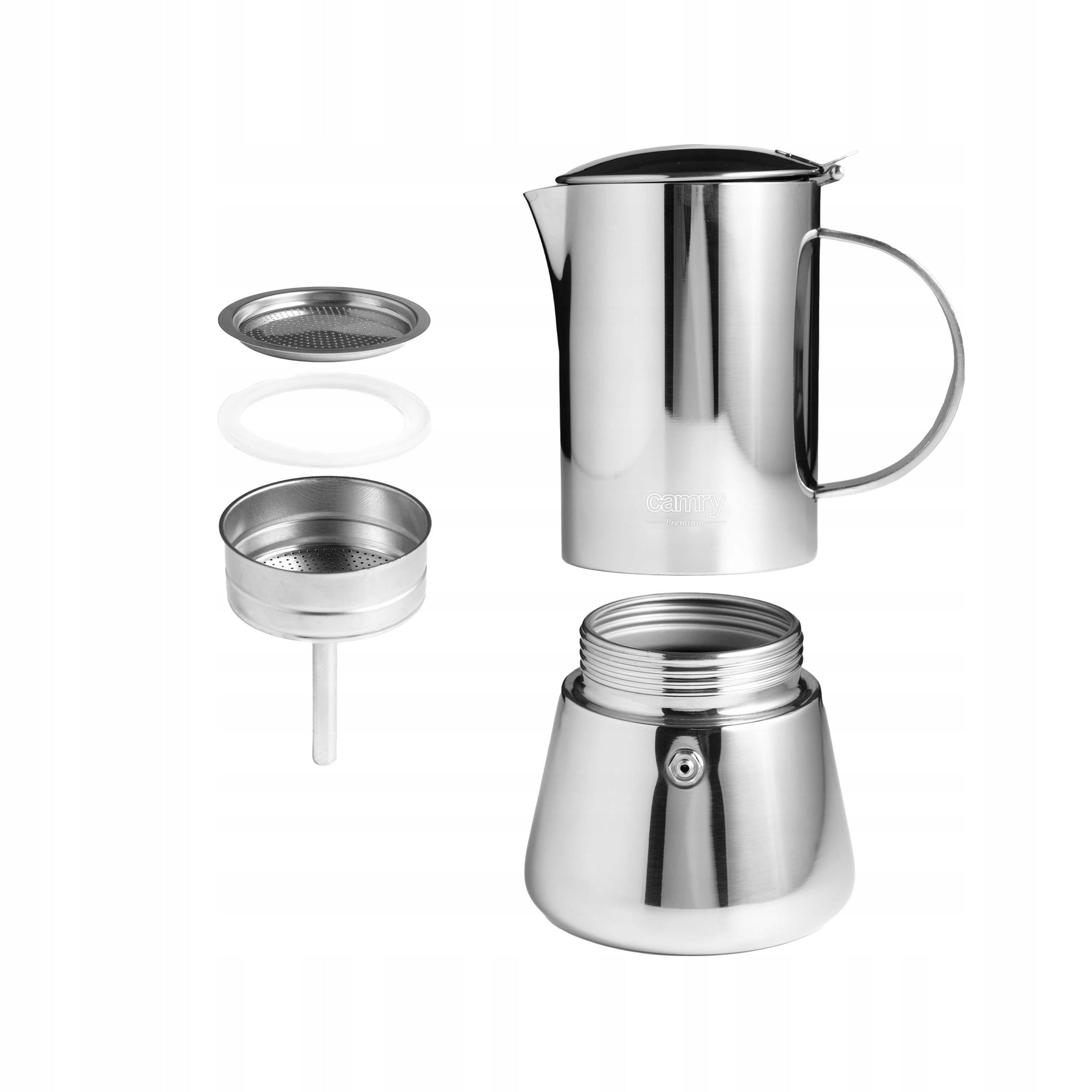 ESPRESSO COFFEE MAKER Works on Induction Steel Gas 500ml Manufacturer code CR 4418