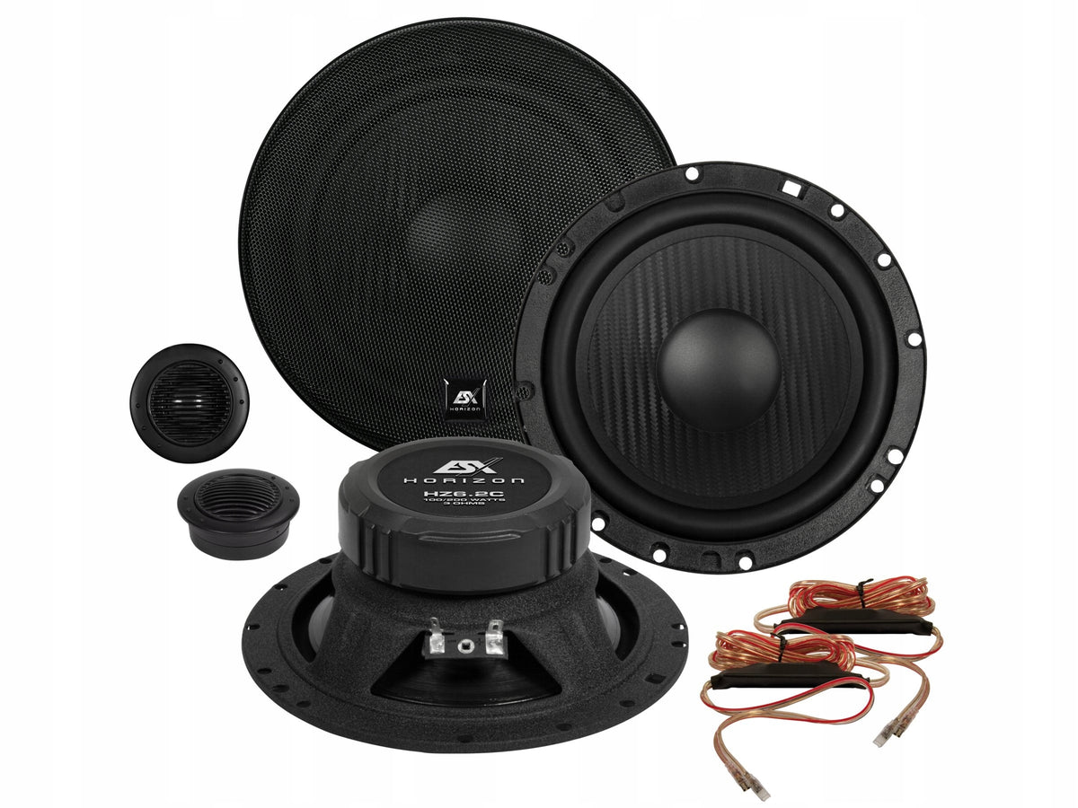 ESX HZ-6.2Cv2 Separated Speaker System 165mm 16cm 3ohm VW Golf Passat
