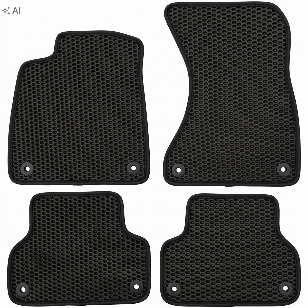 EVA Rugs Audi A4 B9 2015 – 2024 set Black honeycomb