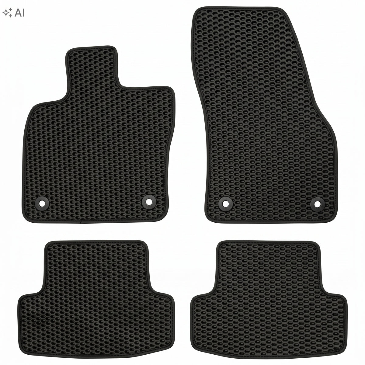 EVA Rugs Volkswagen T-Roc I 2017-2025 Set Black honeycomb