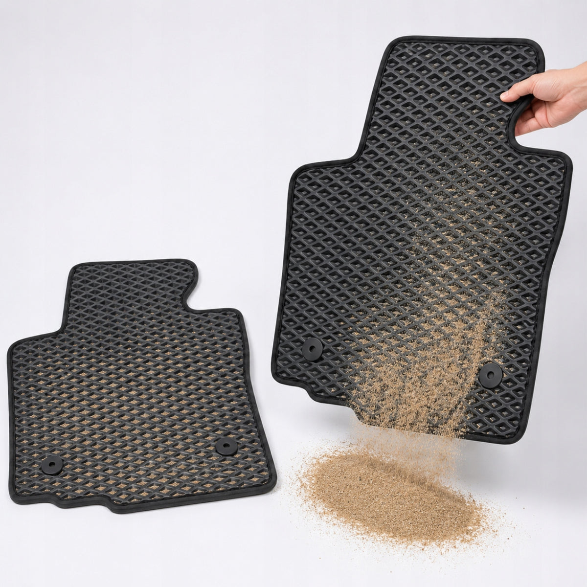 EVA Rugs for Car Waterproof Each Model FRONT 2pcs B Manufacturer no brand