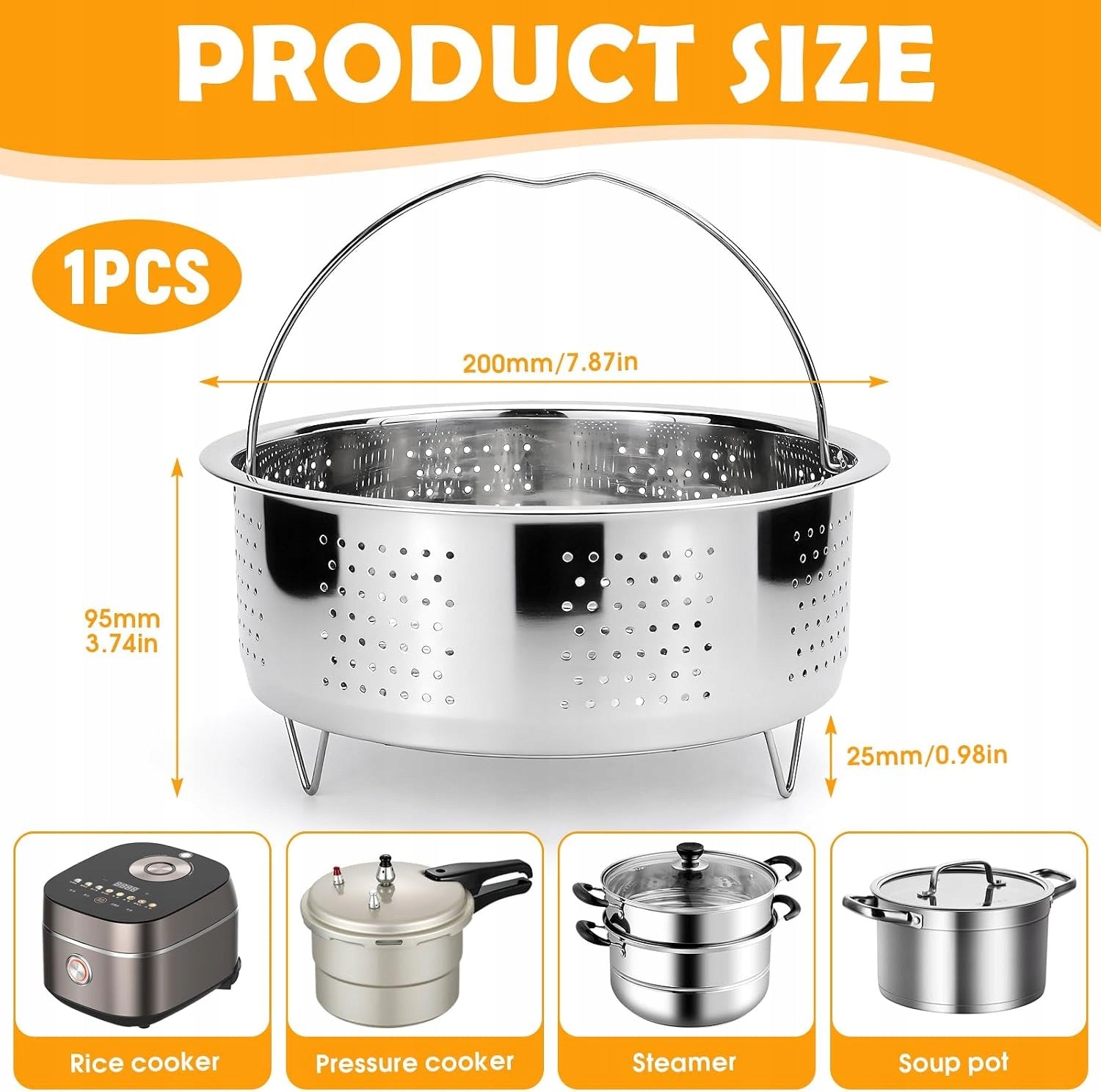 EVAPORATION CARTRIDGE 20 CM STEEL SIEVE FOR COOKING EQUAL HEATING Brand no brand
