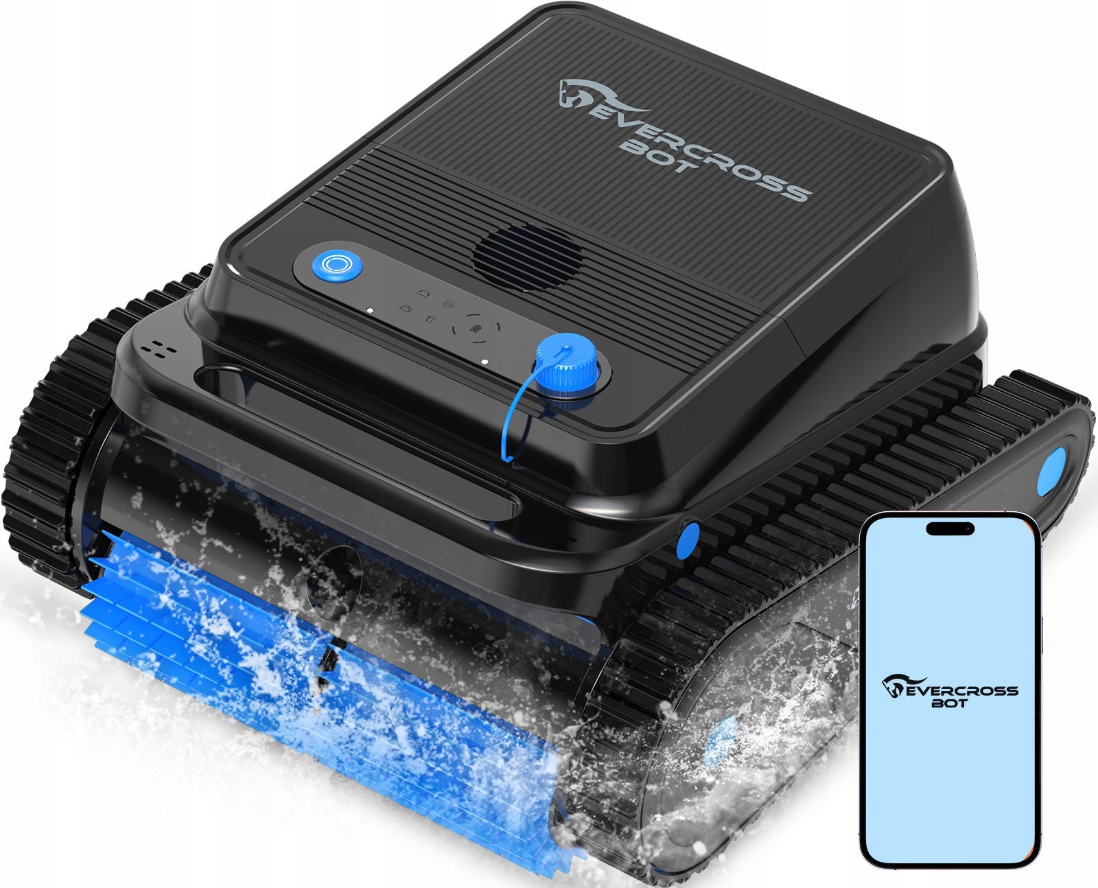 EVERCROSS BOT U8 - Robot Do Czyszczenia Basenu - 120Min & 200m² - APP