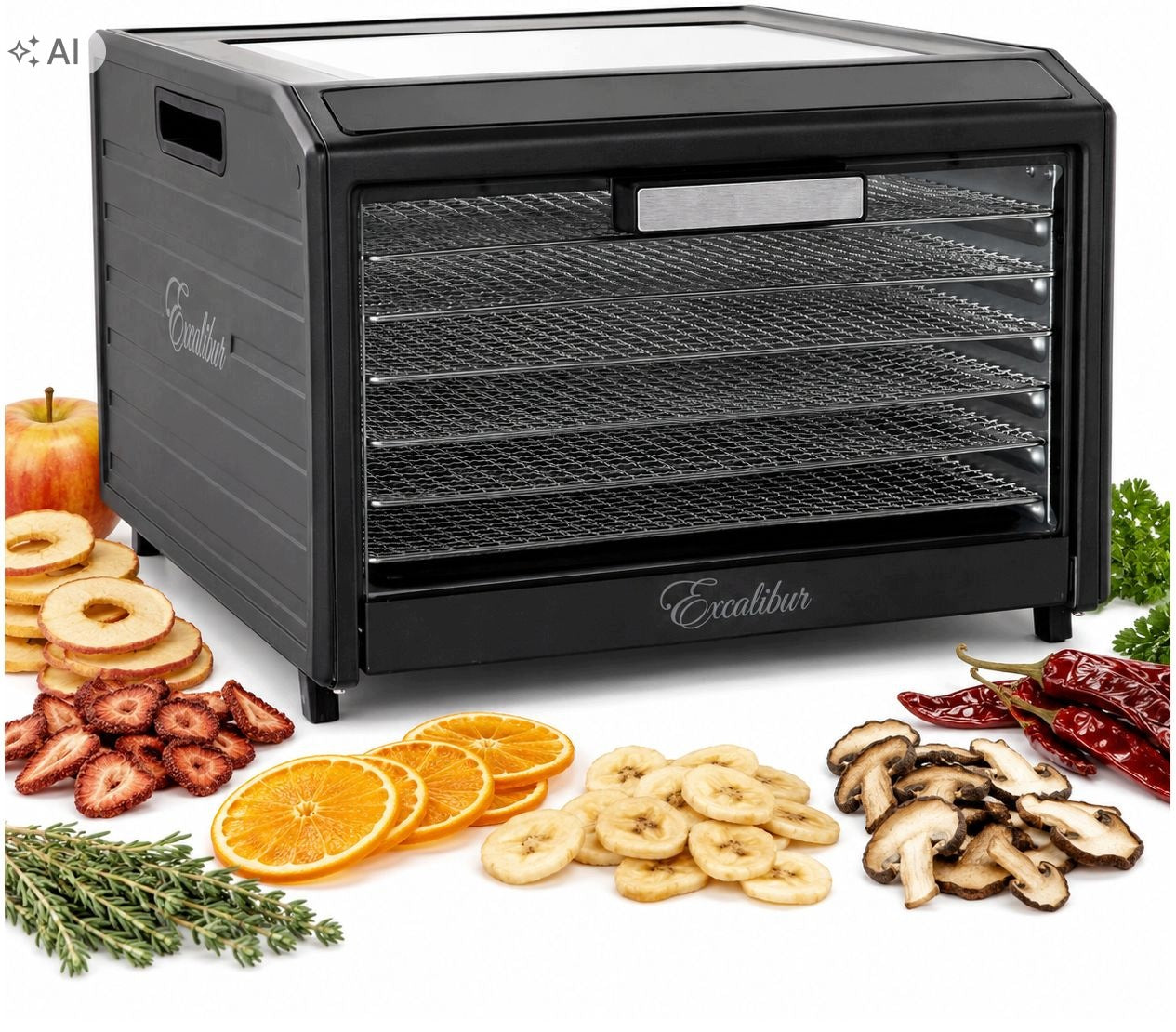 EXCALIBUR 6 Tray Performance Food Dryer 6 Trac Steel Dehydrator