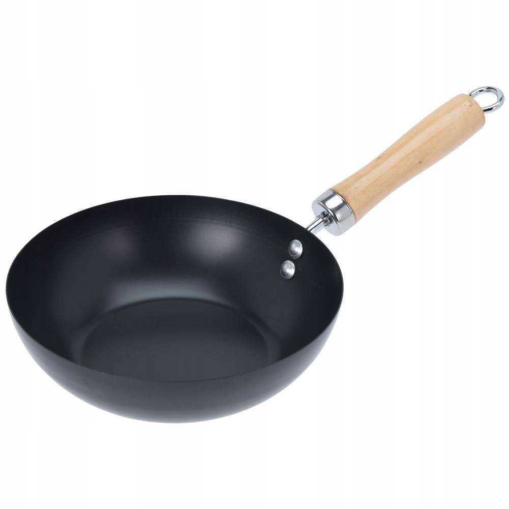 EXCELLENT HOUSEWARE MINI WOK FRYING PAN 20 CM CARBON STEEL