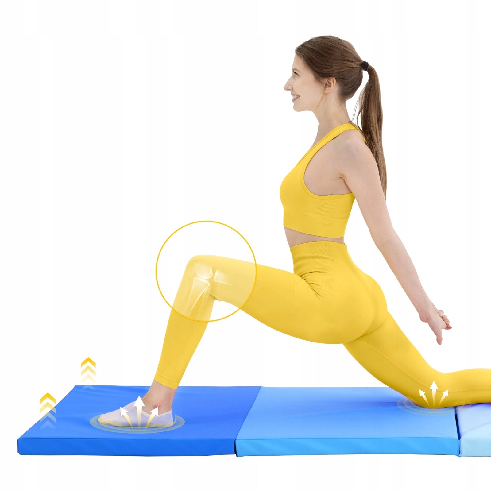EXERCISE MAT FOLDING GYMNASTIC REHABILITATION MATTRESS THICK FITNESS Manufacturer code Materac gimnastyczny GM02
