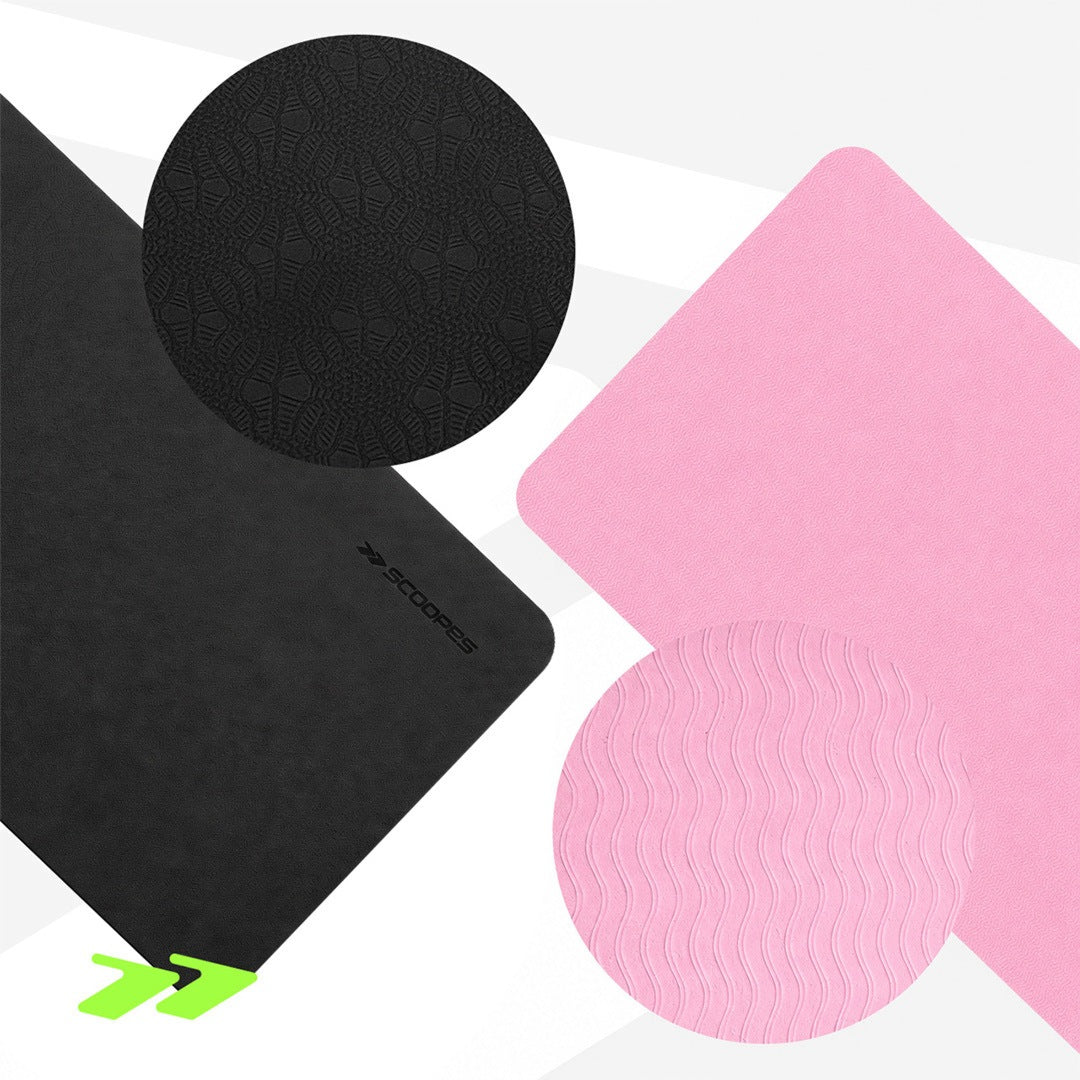 EXERCISE MAT NON-SLIP YOGA FITNESS TPE 6 MM SOFT LARGE 183x61 CM Manufacturer code 115295