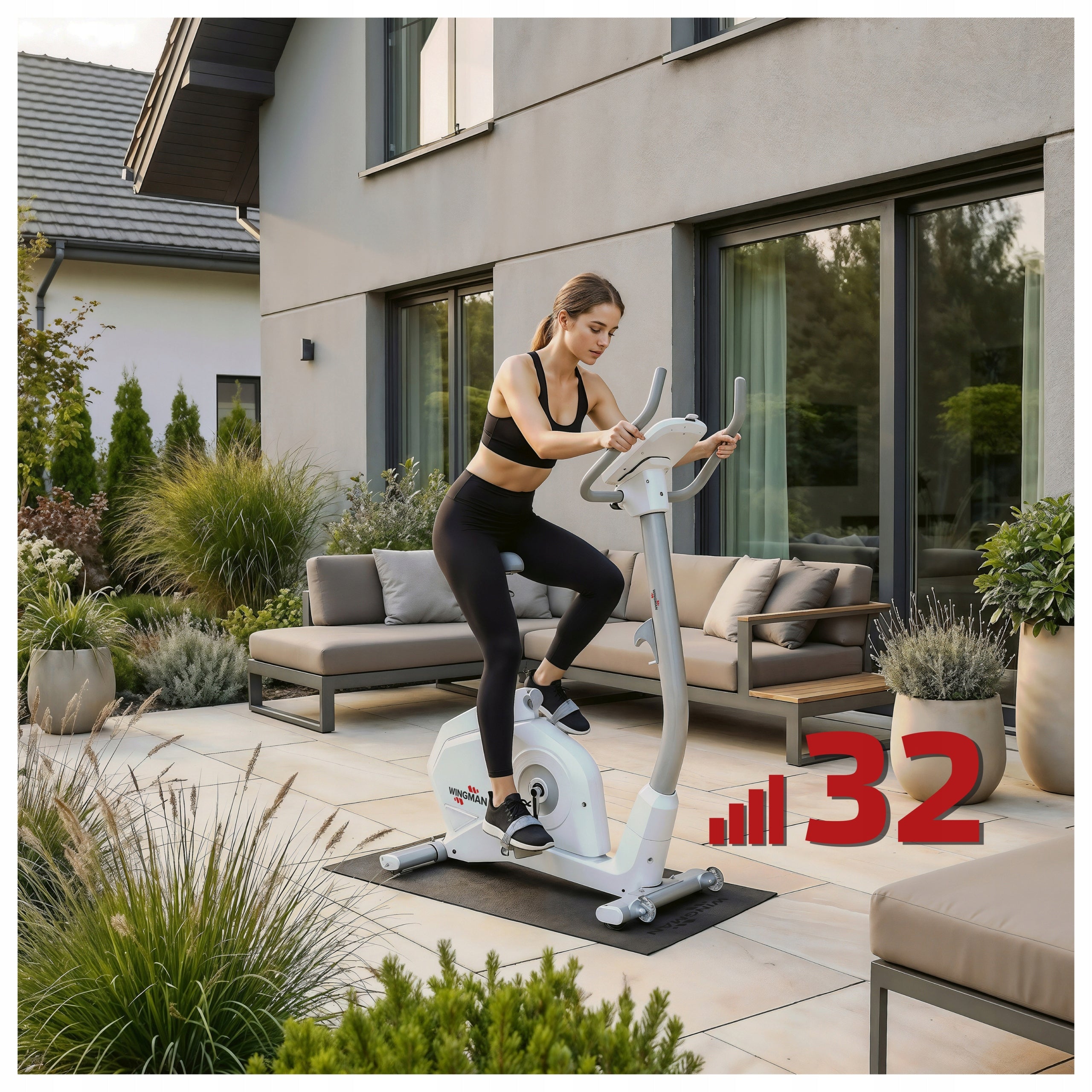 EXERCISE STATIONARY BIKE WINGMAN STX9 PRO | MAGNETIC | WHEEL 9KG Packaging status original