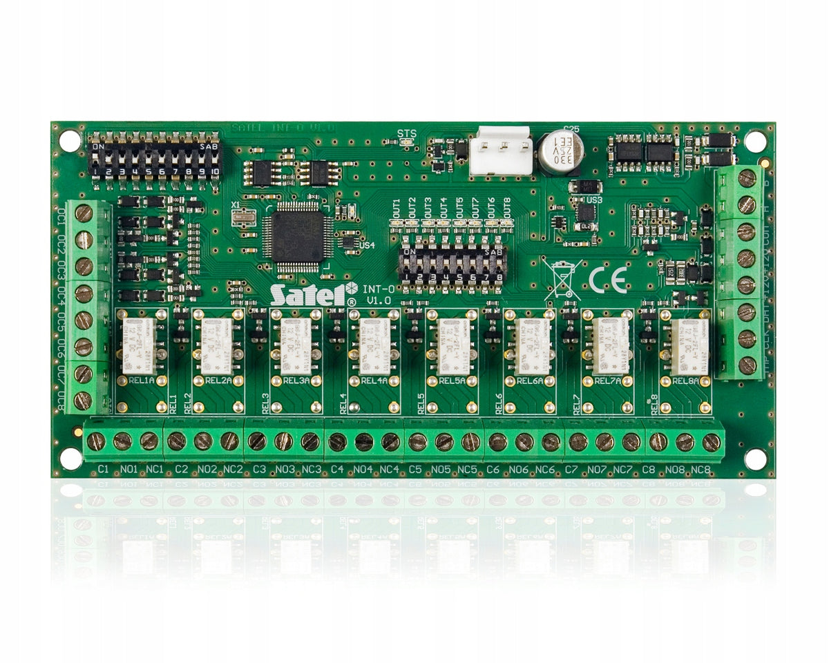 EXPANDER INTEGRA EXTENSION | 8x RELAY/OC OUTPUT | SATEL INT-O