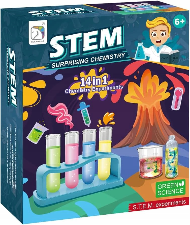 EXPERIMENTS FOR CHILDREN EDUCATIONAL SET 41IN1 SET OF SMALL CHEMIST Kind physics kits