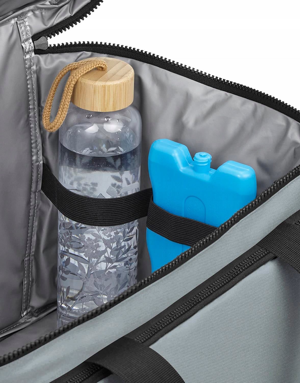 EXTRA LARGE THERMAL BAG INSULATION BEACH PICNIC FRIDGE 25 LITERS Color gray