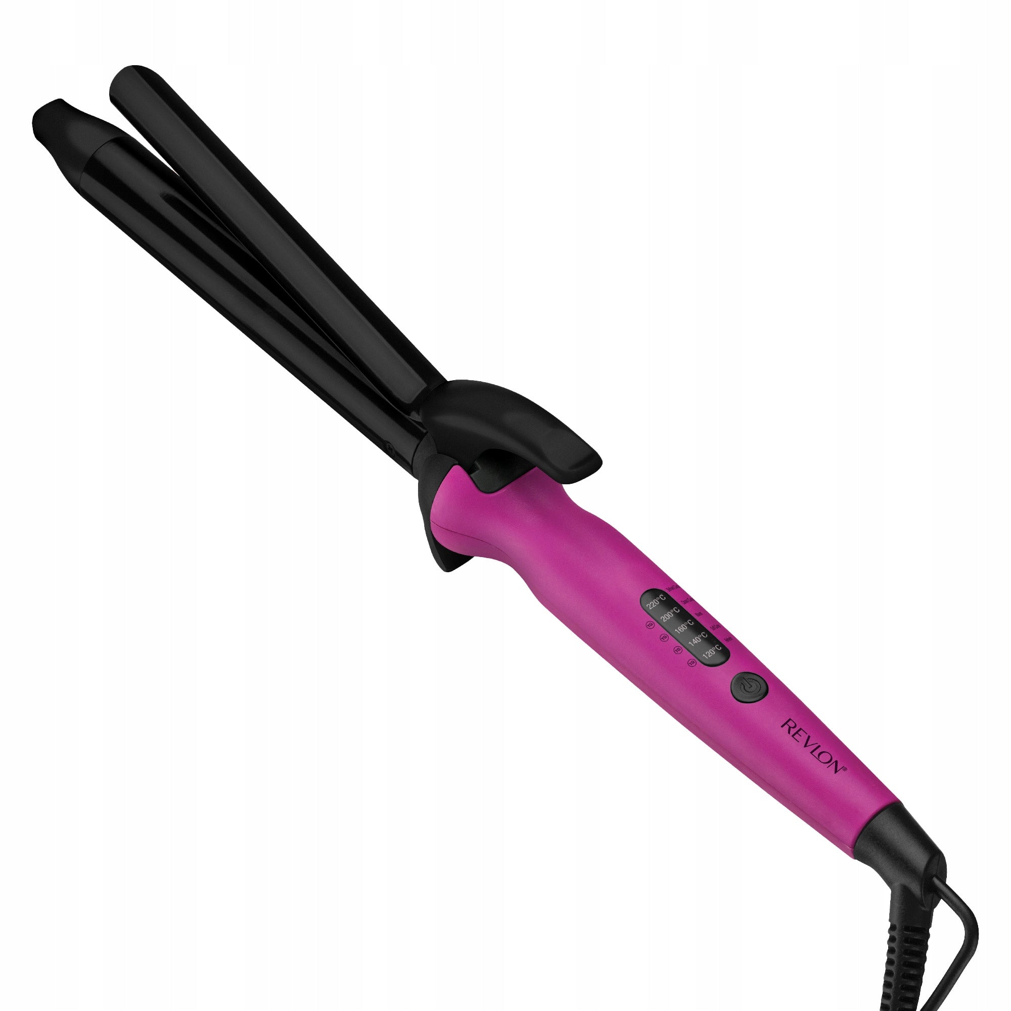 EXTRA LONG TOURMALINE CURLING IRON REVLON EASY HEAT CURLER RVIR1196 5 DEGREES Manufacturer code TOW022398