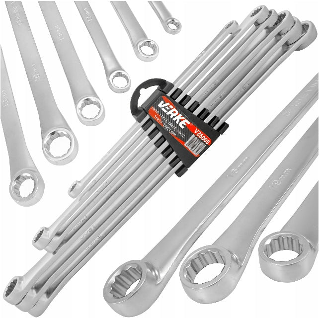 EYE WRENCHES STRAIGHT EXTRA LONG TENSIONERS 8-21MM SET OF FLAT WRENCHES
