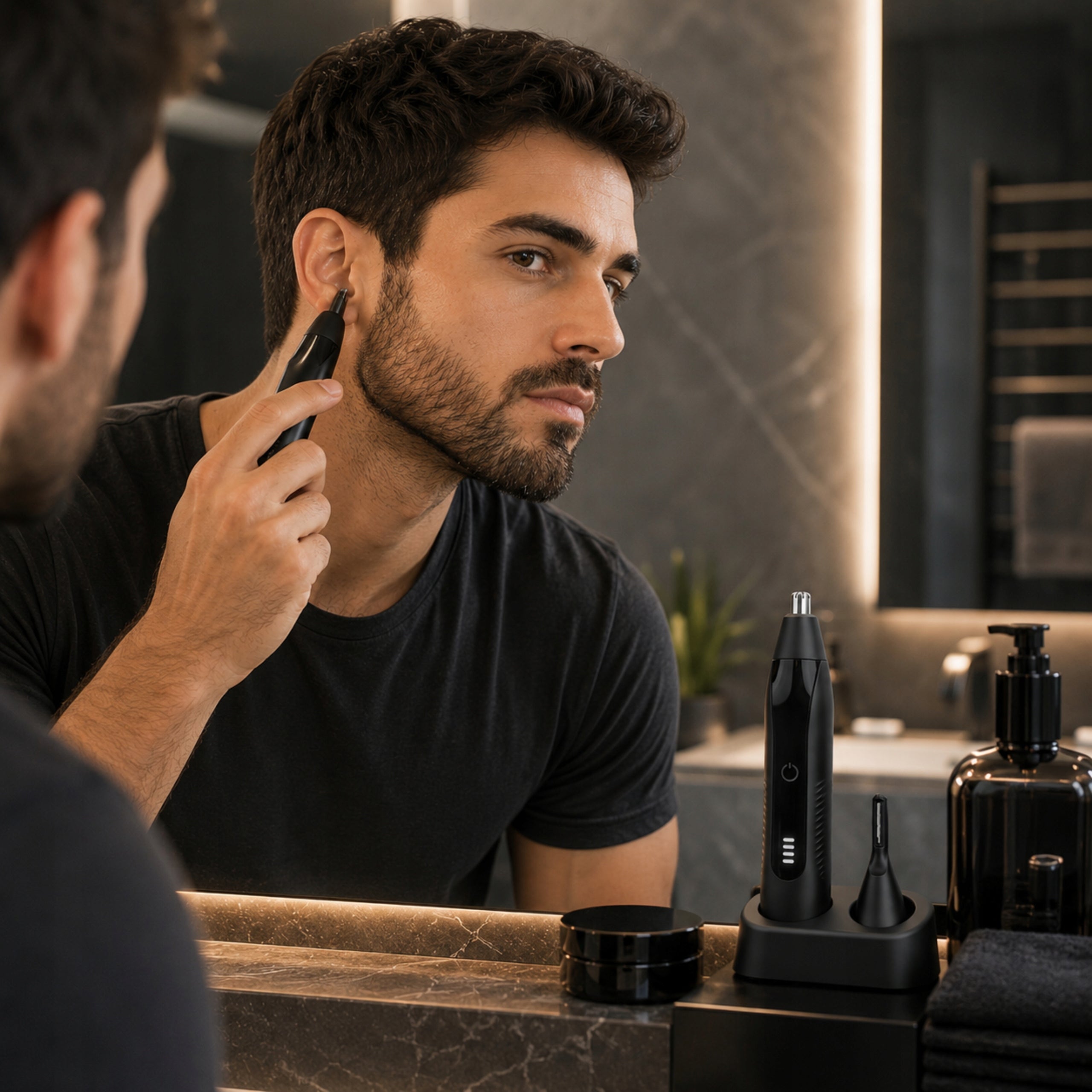 EYEBROW NOSE HAIR TRIMMER SHAVER SET - 8IN1 Manufacturer code Trymer do nosa, uszu, brody. Zestaw 2w1