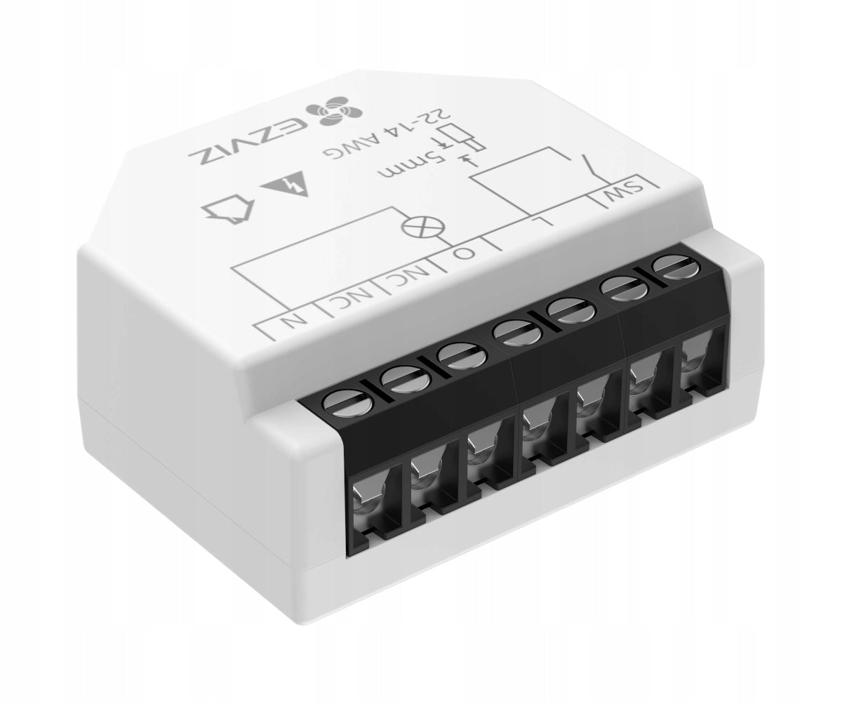 EZVIZ T35W Single Channel Wi-Fi Relay Remote Operation Matter Manufacturer code CS-T35-R200-W