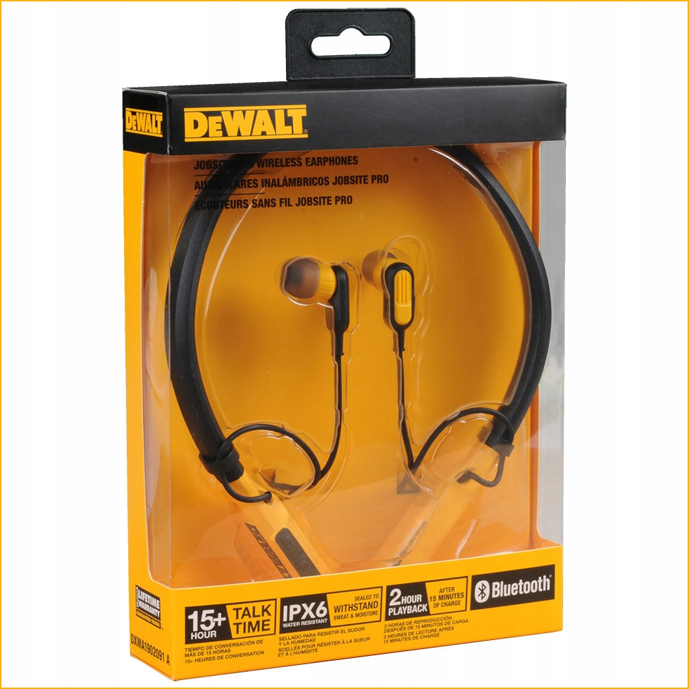 Earbuds DeWalt Bluetooth 5.1 IPX6 30 h Manufacturer code DXMA190-2091-DWG