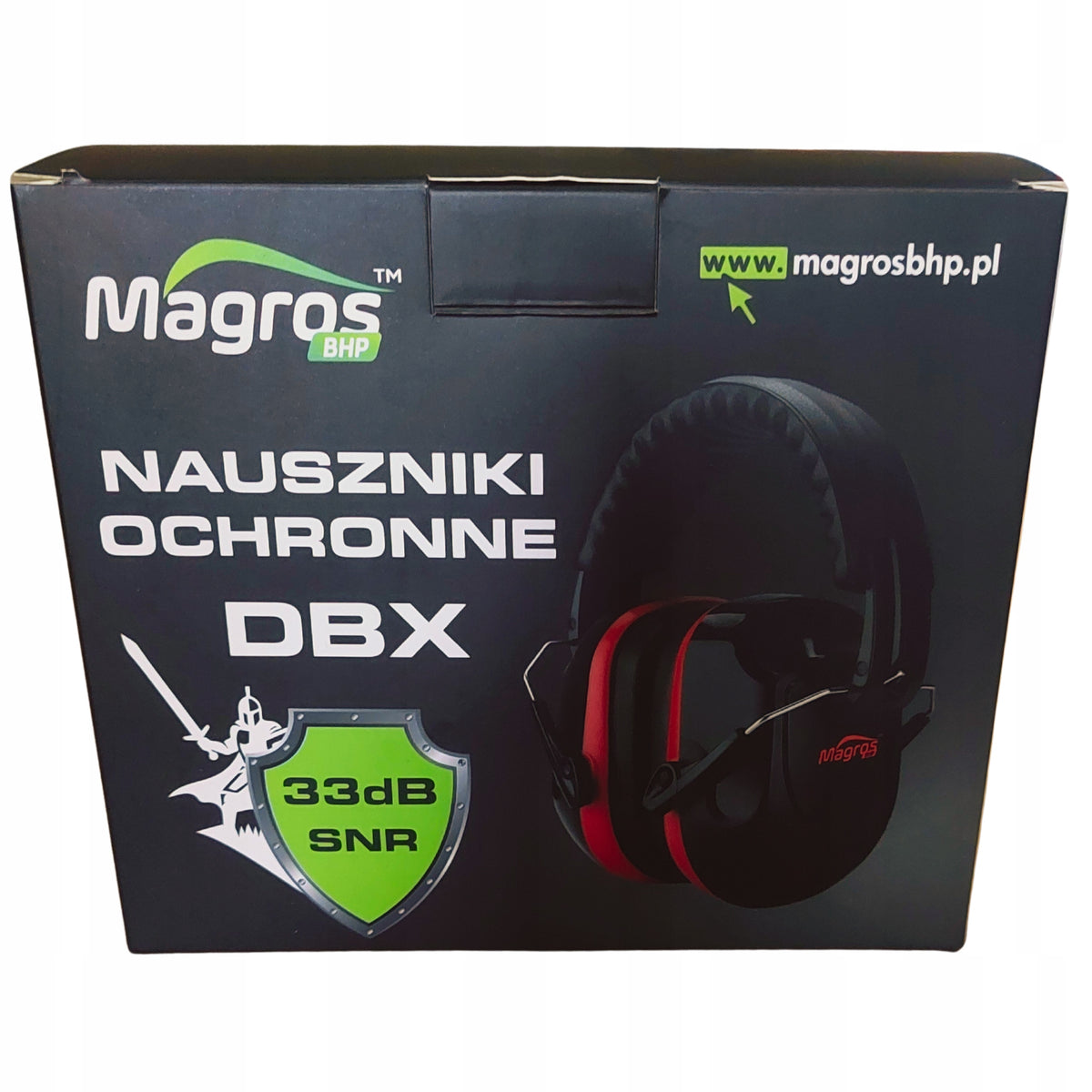 Earmuffs Protective Working Headphones Hearing Protectors Soundproofing MAGROS Manufacturer code DBX MAGROS Do Pracy Ochrona Słuchu BHP 33dB