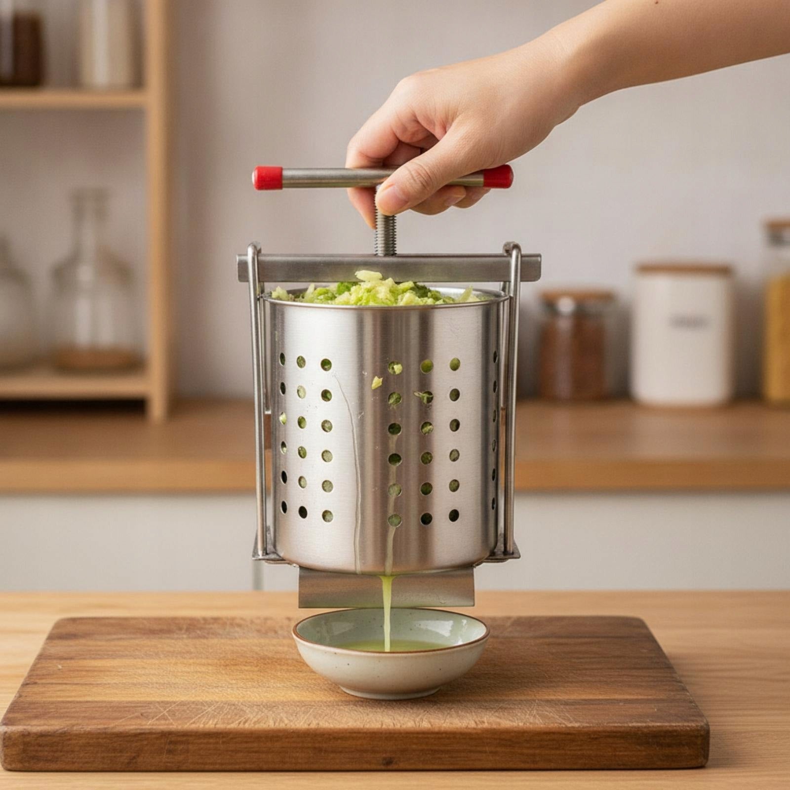 Easy to Clean Manual Fruit Press Tabletop Fruit Press Sturdy Packaging status original