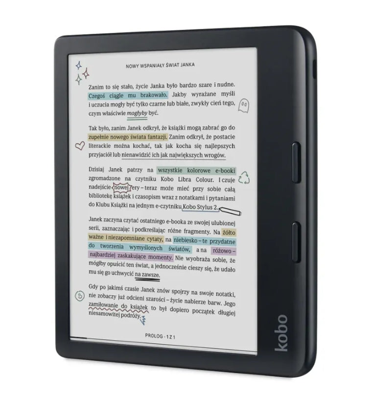 Ebook Reader Kobo Libra Colour 7" 32GB Color E-Ink Screen Kaleido 3 WiFi Manufacturer code N428-KU-BK-K-CK