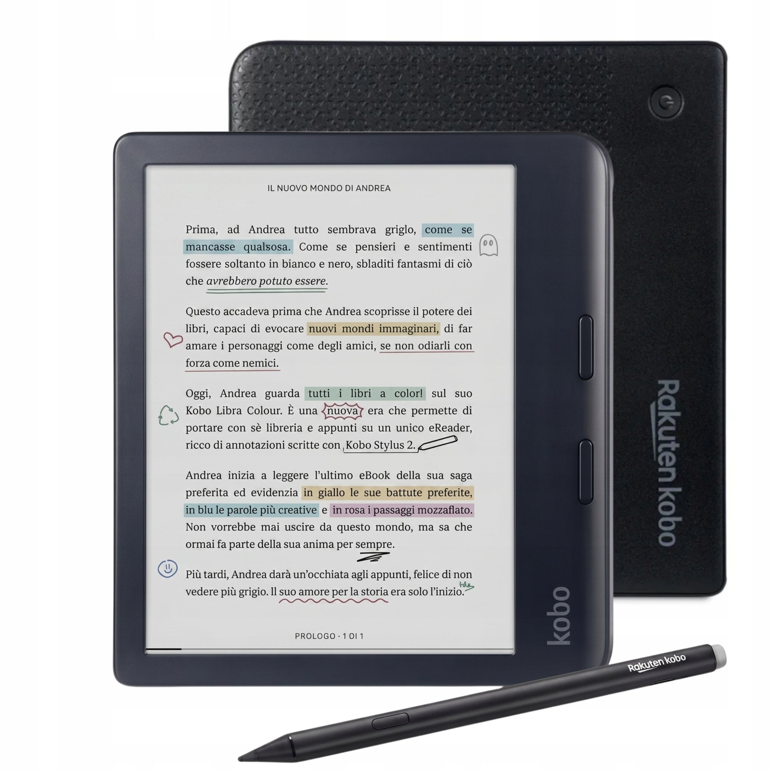 Ebook Reader Kobo Libra Colour 7" 32GB Color E-Ink Screen + Stylus