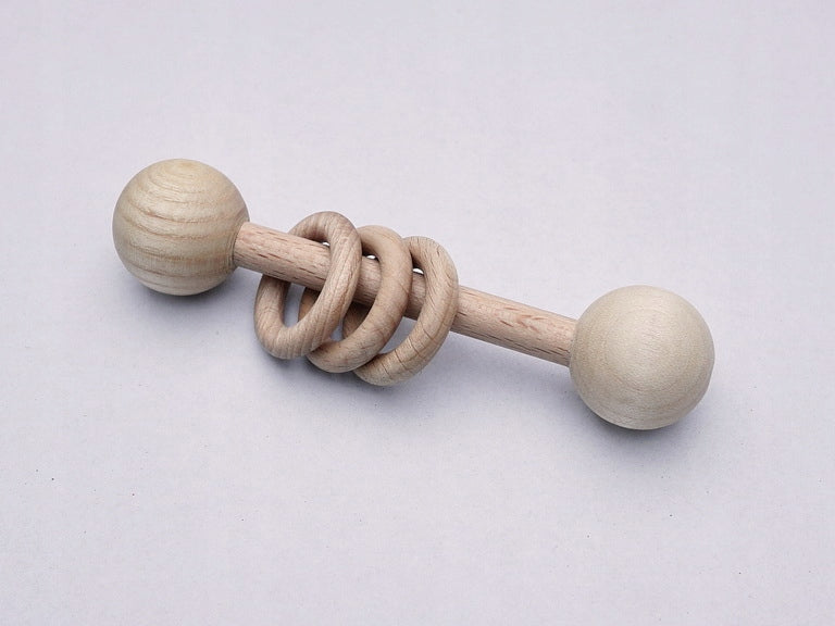 Eco-Friendly Rattle with Montessori Rings Manufacturer code LD-Z0002