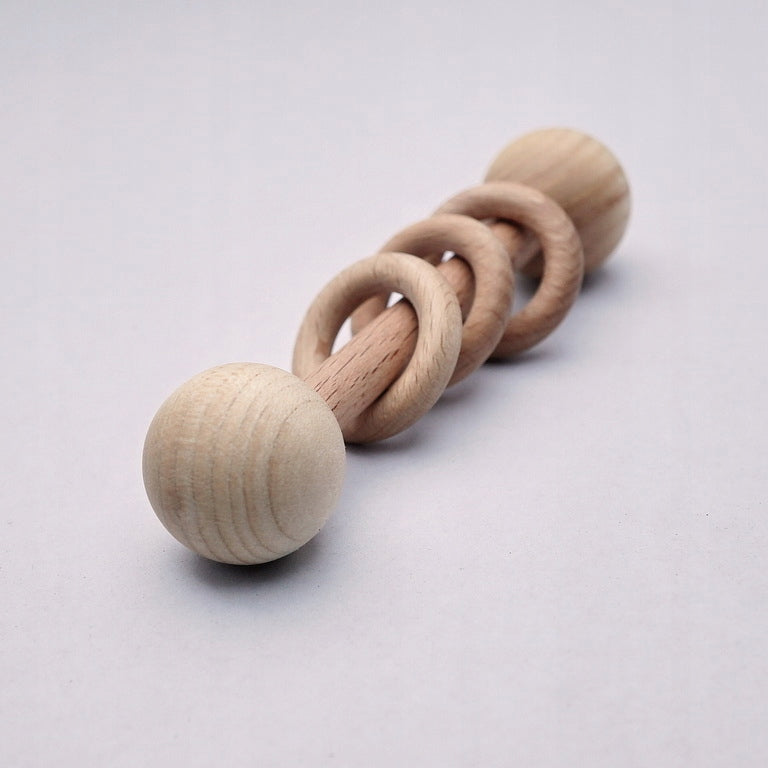 Eco-Friendly Rattle with Montessori Rings