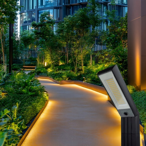 Eco Light Solar Post Garden LED SSO-8 Two Ways to Install 4000K Brand Ecolight