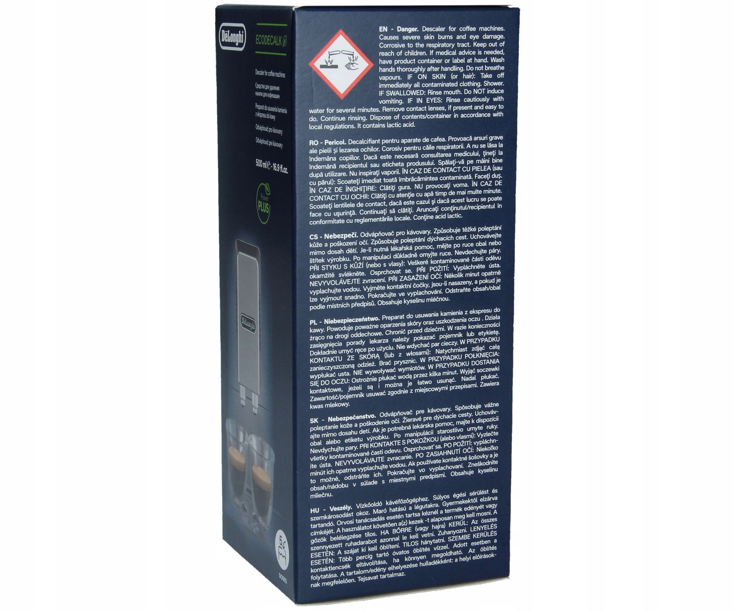 EcoDecalk Descaler Kit + EcoMulticlean Cleaner Delonghi For for coffee machines