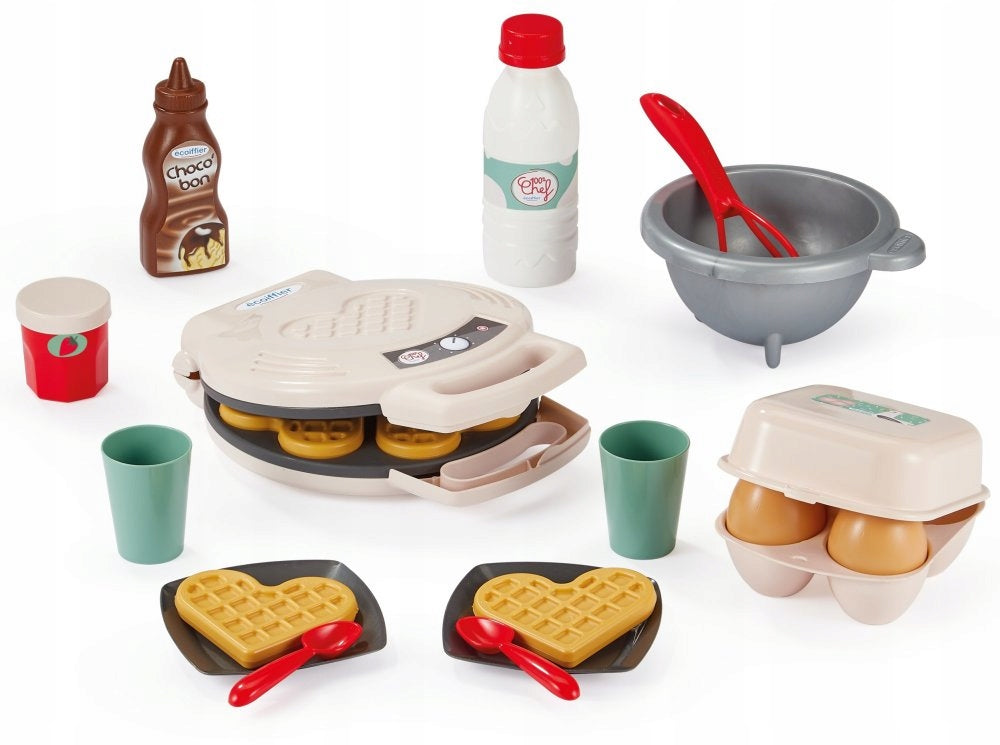 Ecoiffier waffle iron with accessories