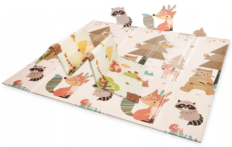 Educational Foam Mat Double Sided Folding Mat for Children Large 200x180cm Packaging status original