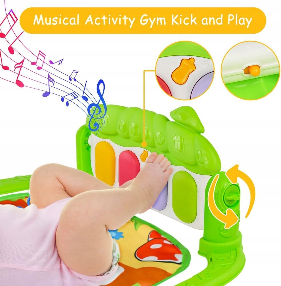 Educational Mat AOMIG Piano-Gym With Piano 5 Toys Music Green Brand no brand