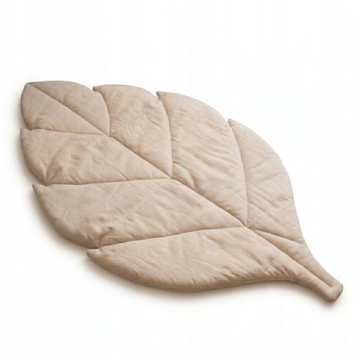 Educational Mat for Playing and Lying Infant LEAF 100% Cotton Beige