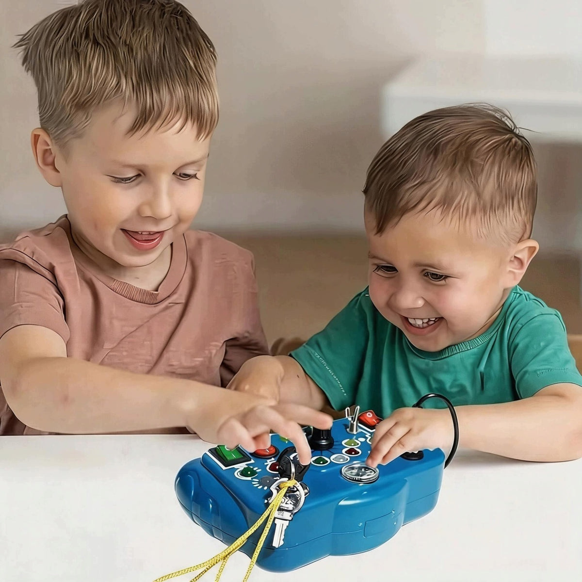 Educational Montessori Manipulation Board Sensory Pad Led Controller Manufacturer code zabawka edukacyjna przełączniki stacyjka