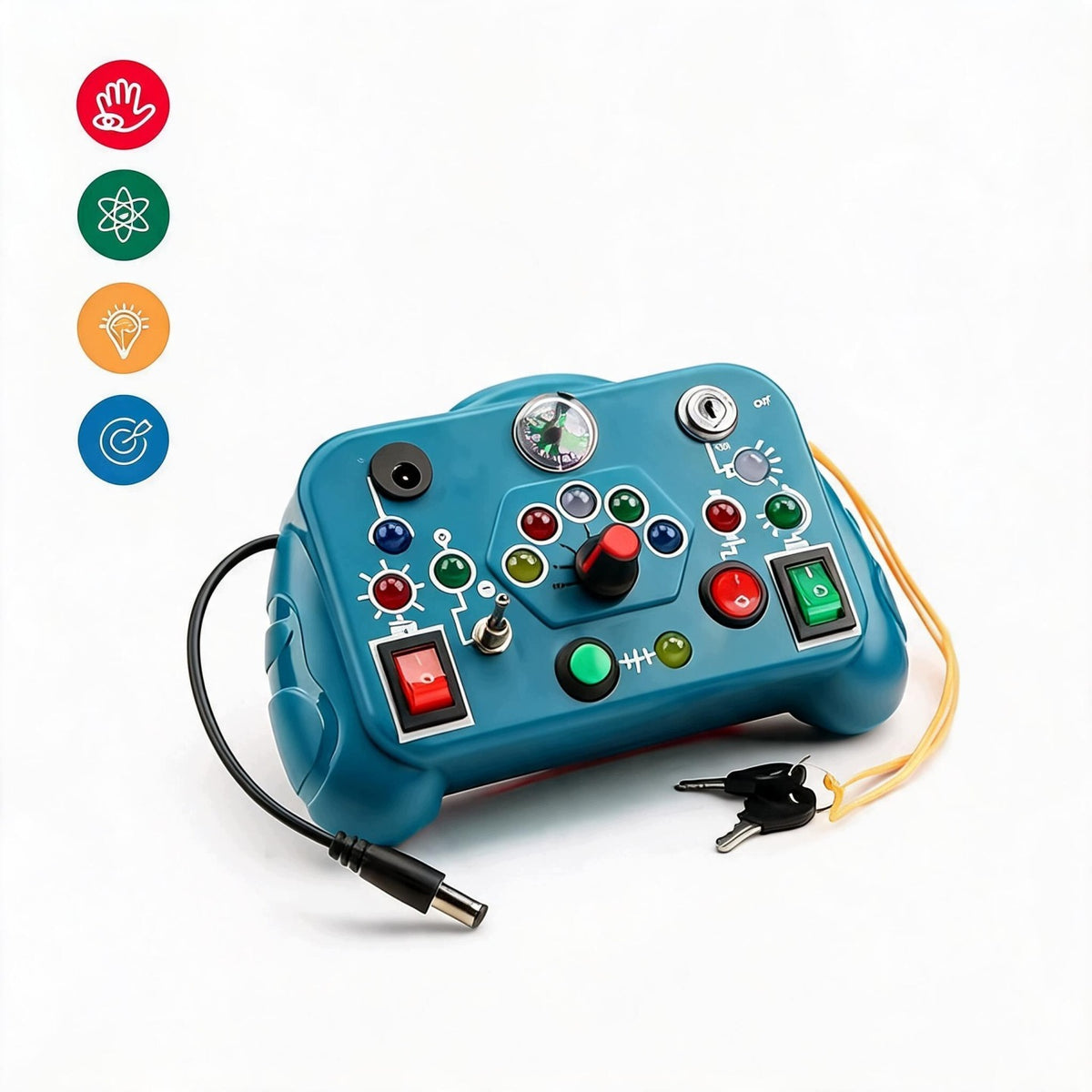 Educational Montessori Manipulation Board Sensory Pad Led Controller Packaging status original