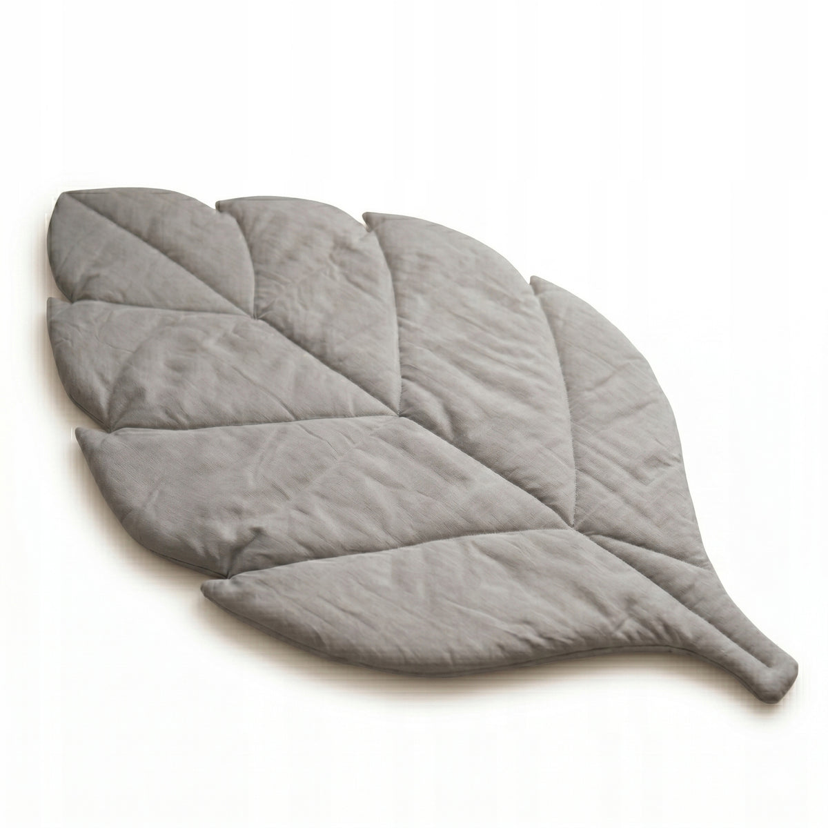 Educational Play and Lying Mat For Infant LEAF 100% Cotton Grey
